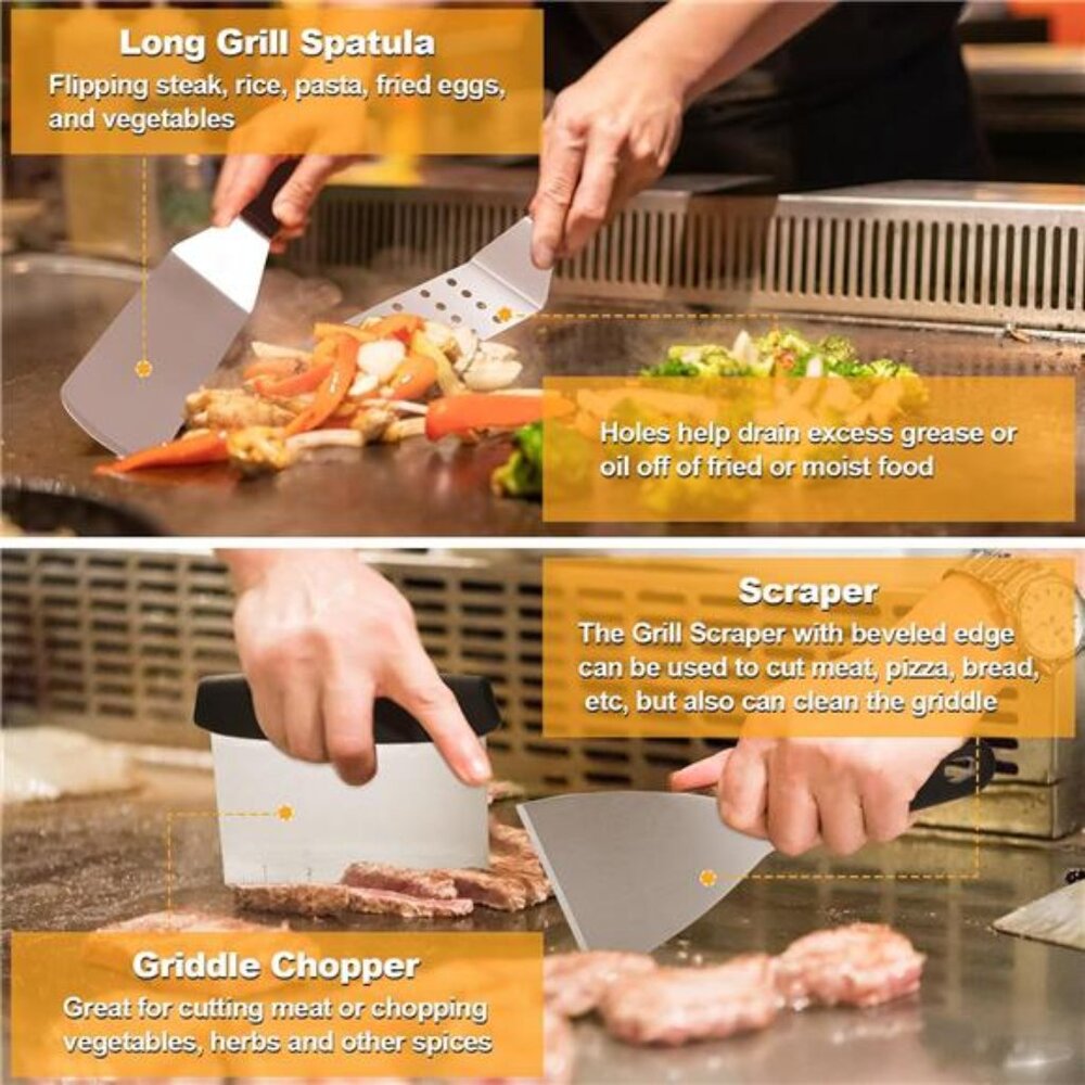 Griddle Accessories Kit, Terlulu 29 PCS Flat Top Grill Accessories - Picture 5 of 8